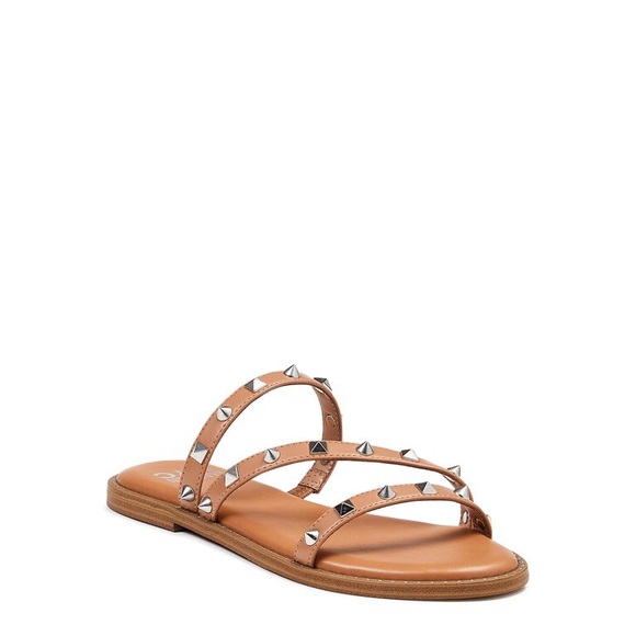 MADDEN NYC Nude Women Studded Strap Sandal 8 - Picture 3 of 7